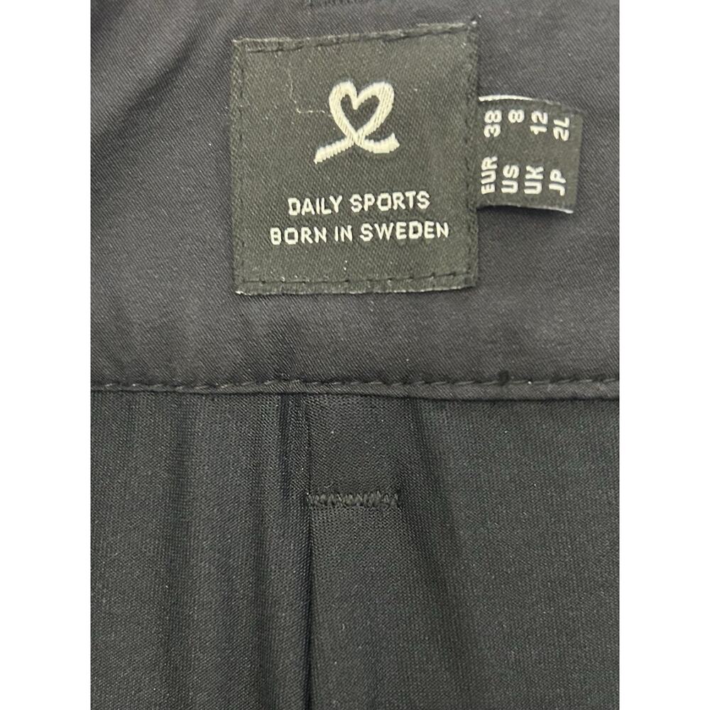 Daily Sports Born In Sweden Golf Black/Silver Skort Short/Skirt Size 8 US - Picture 6 of 6